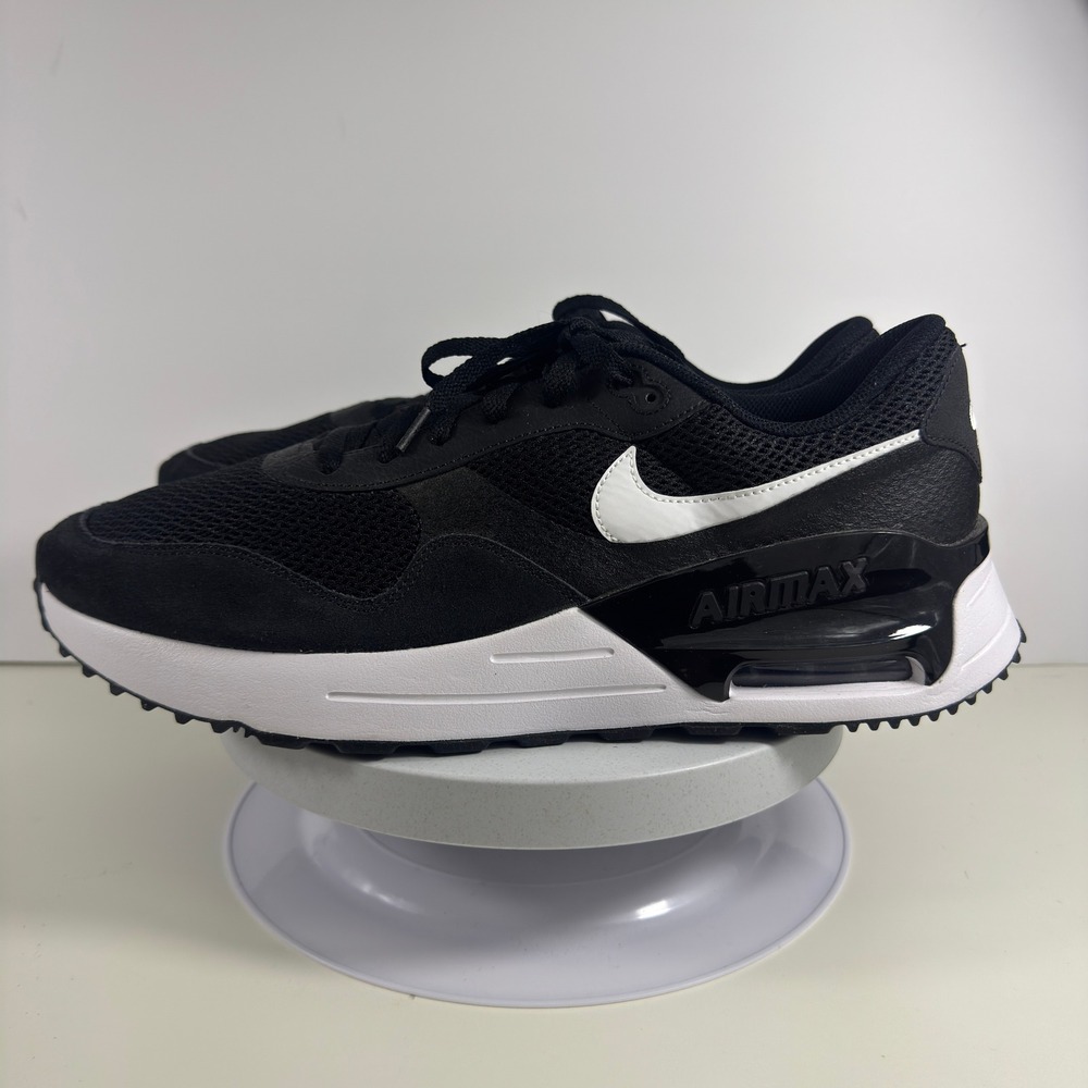 Nike Air Max SC Sneakers Cushioned Mesh Running Shoes Men Black White Size 15 - Picture 2 of 14